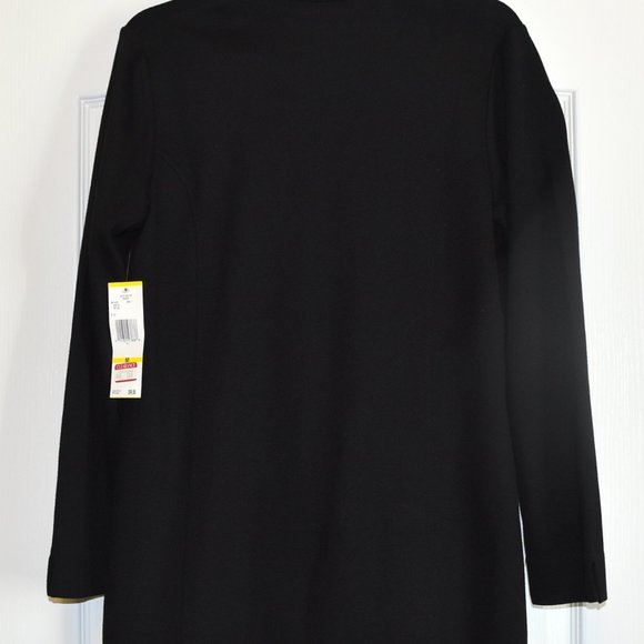 JONES OF NEW YORK COLLECTION SWEATER COAT CARDIGAN, SIZE M, BLACK, NWT!!… - Picture 4 of 10